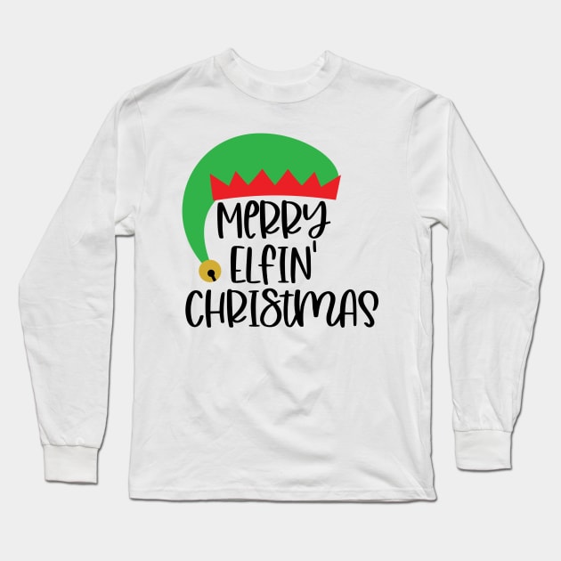 Merry Elfin Christmas Long Sleeve T-Shirt by The Studio Style